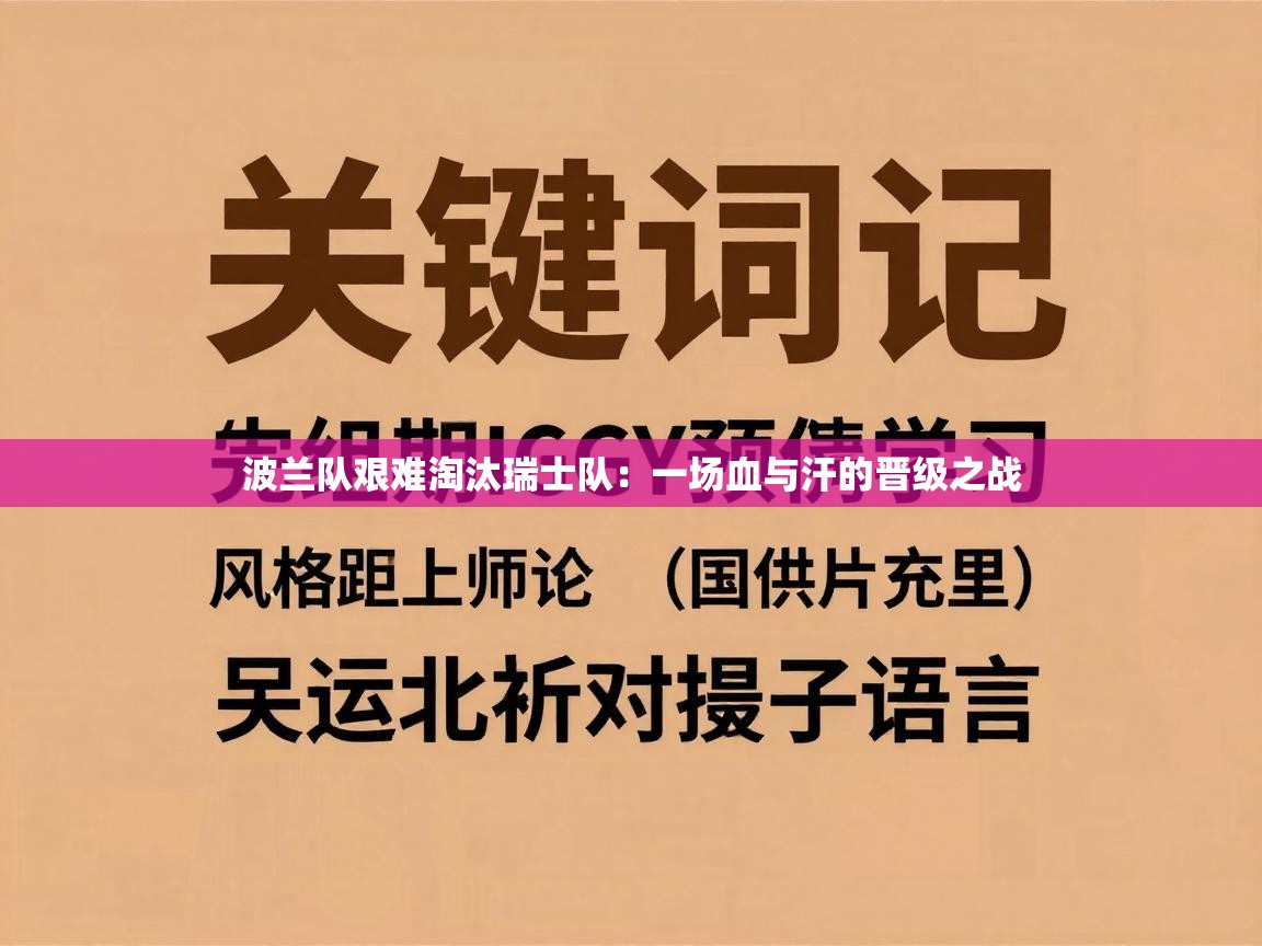 波兰队艰难淘汰瑞士队：一场血与汗的晋级之战